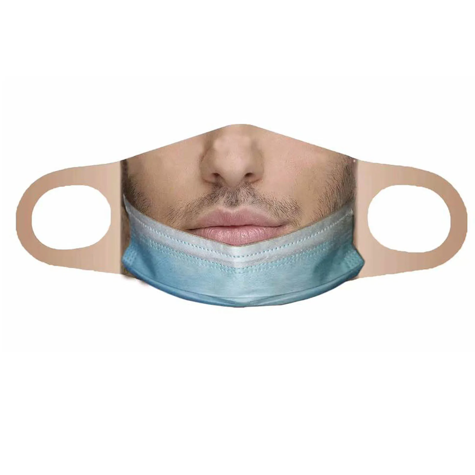 

Creativity Fun Mascarillas Adults Face Masque Spoof Funny Fashion Mask reusable facemask 2021 Halloween cosplay