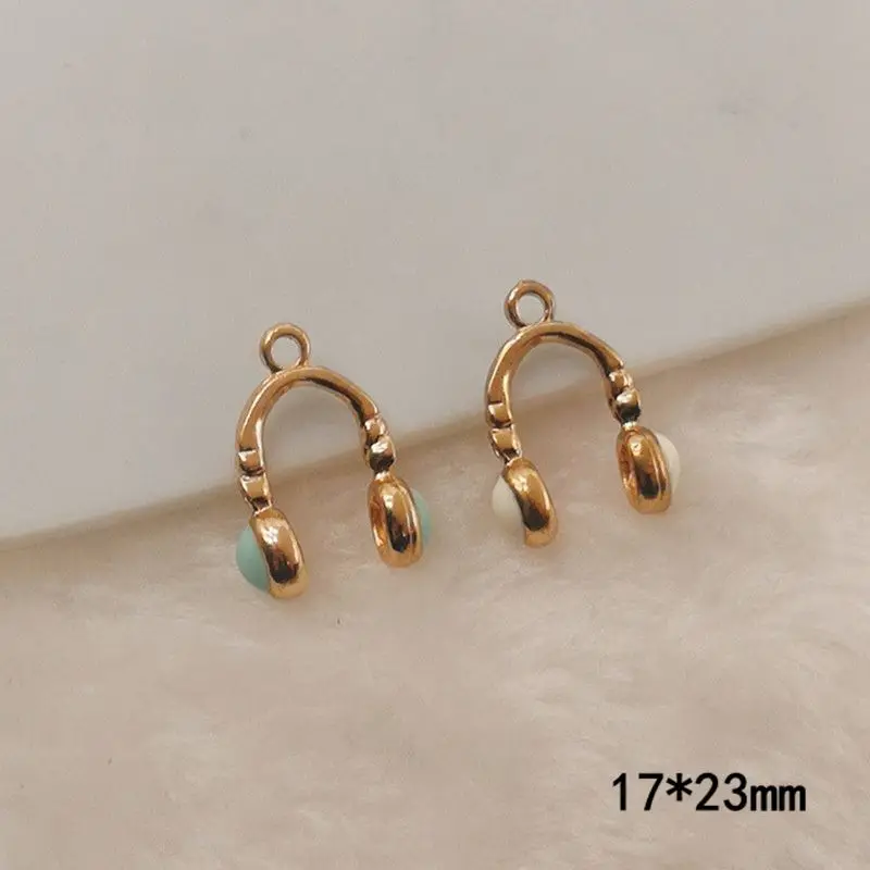 Брелок для ключей с эмалью музыкальная надпись наушники гитара микрофон