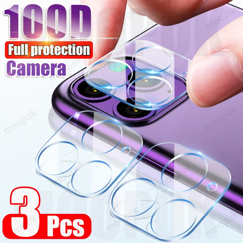 3 шт. защита для экрана из закаленного стекла iPhone 11 12 Mini Pro XS Max X XR Защитная пленка