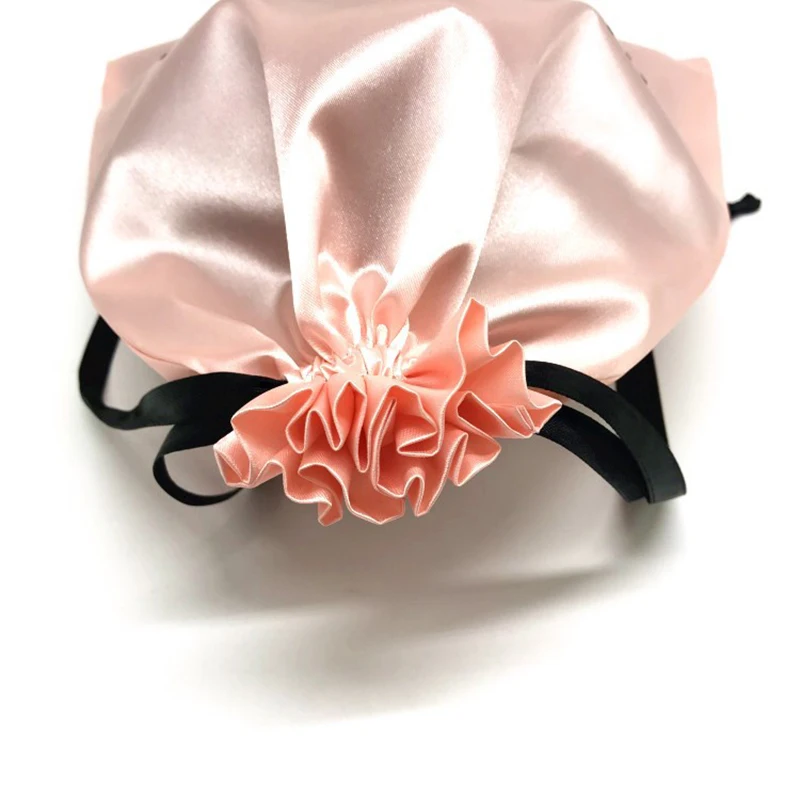 Шелковые атласные подарочные пакеты на шнурке с логотипом заказ натуральные