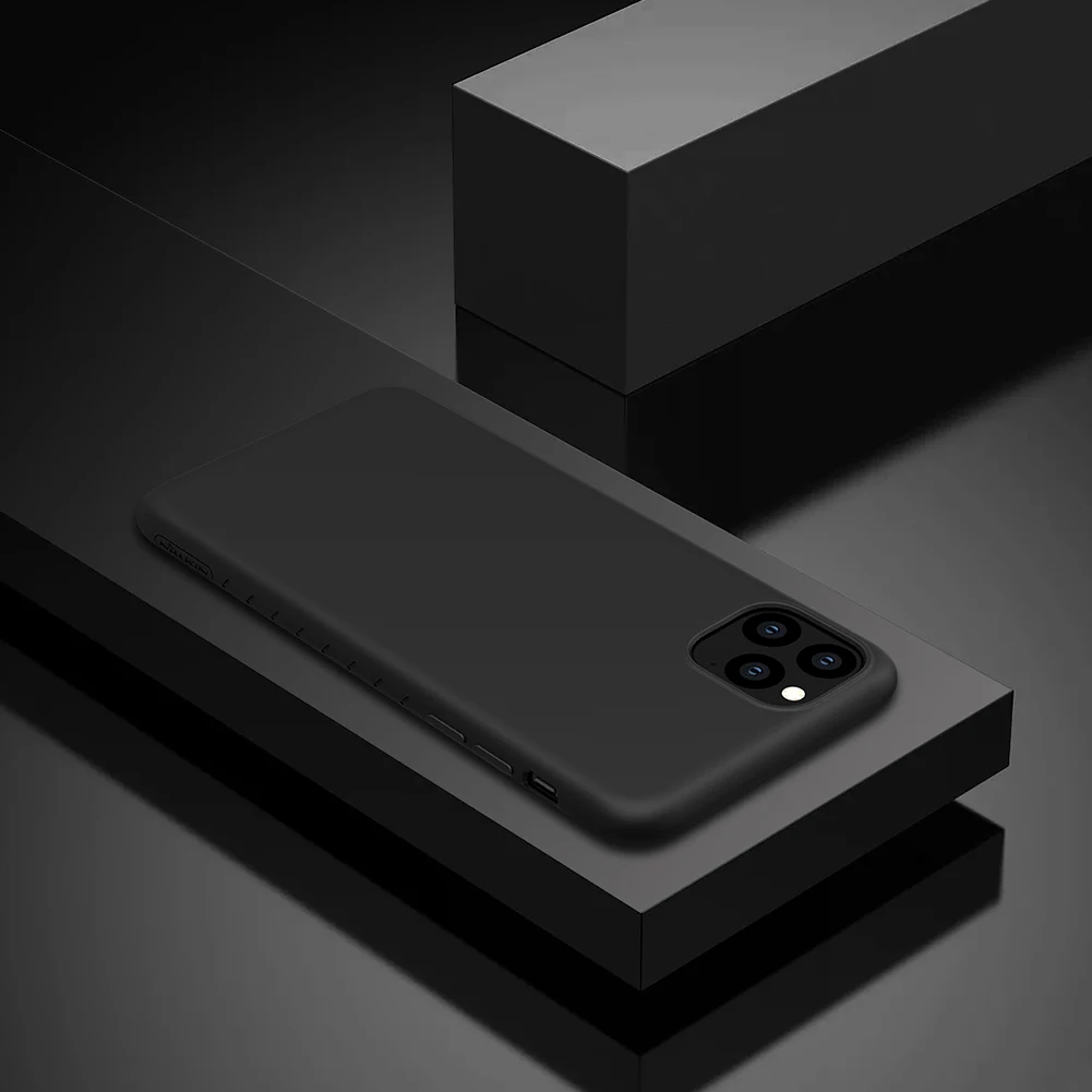 Для iPhone 11 Pro Max чехол Nillkin жидкий силиконовый мягкий ТПУ нескользящий Задний Полный Чехол резиновая сумка чехол для iPhone 11 Pro Max оболочка