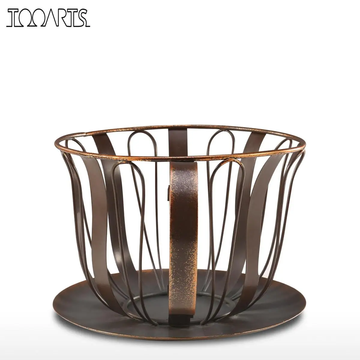 Горячая чашка формы корзина для домашнего хранения фруктов закуски коричневый