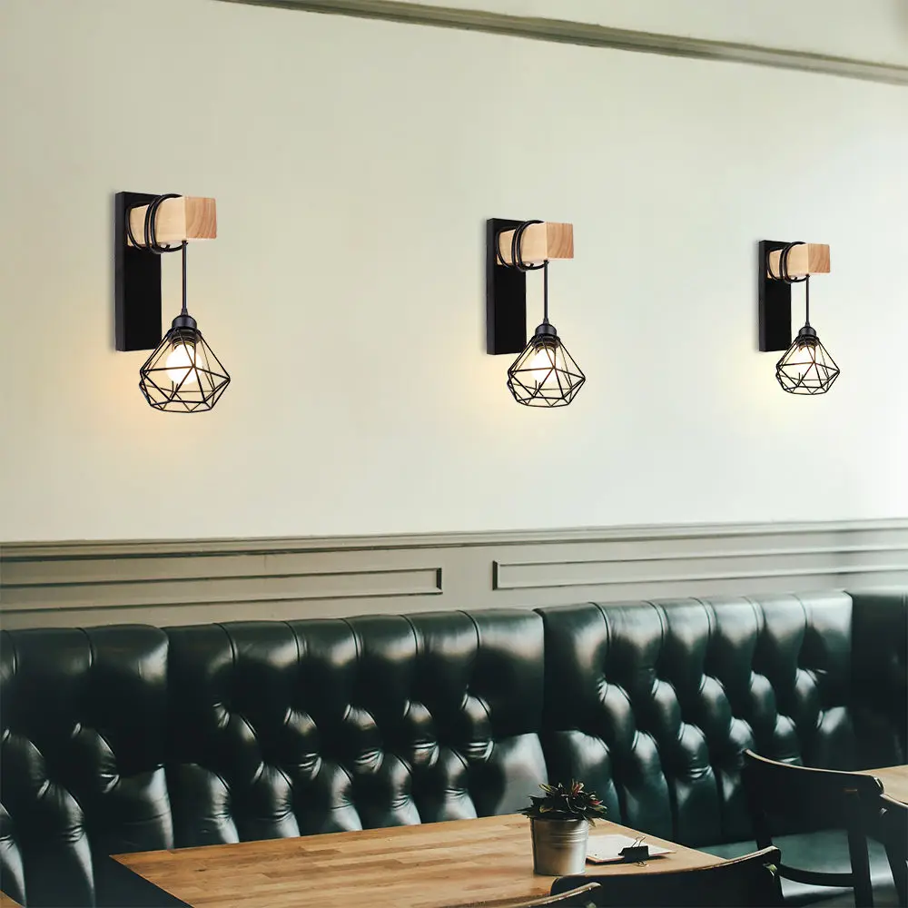 Retro Vintage Wall Light Ceiling Lifting Pulley Industrial Lamp Fixture Loft Cafe Bar Adjustable Sconce Home Decor | Лампы и освещение