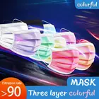 50 шт.100 шт., одноразовые трехслойные маски для защиты от пыли