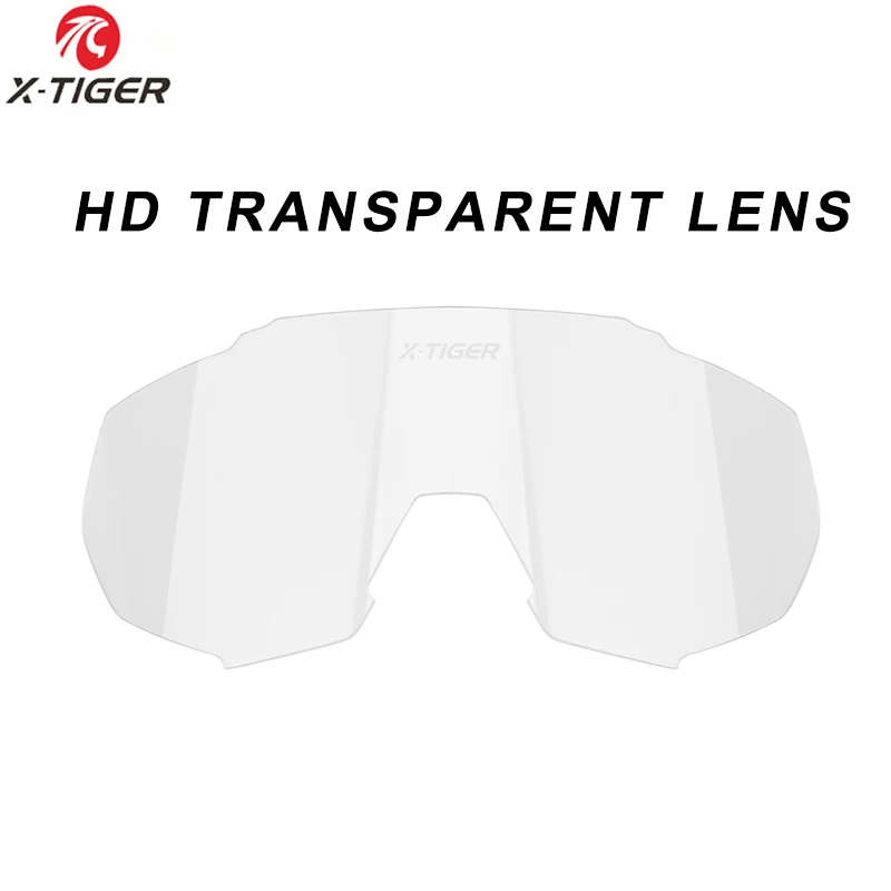 HD Transparent Lens X-TIGER JPC очки аксессуары Красный Розовый Зеленый поляризованные линзы фотохромные Замена линзы близорукость рамка велосипед солнцезащитные очки Feets - Цвет: HD Transparent Lens