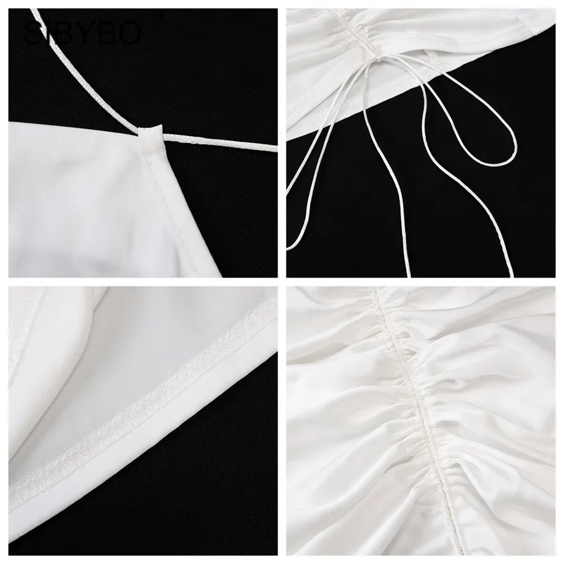 SIBYBO белые пикантные туфли с низким вырезом на спине вечерние платье для женщин