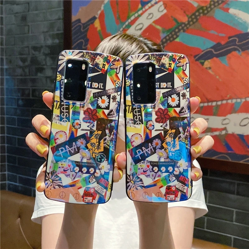 

For HuaWei P40 40Pro P30 30Pro Mate30 30Pro Case Graffiti Anti Falling Mobile Phone Case