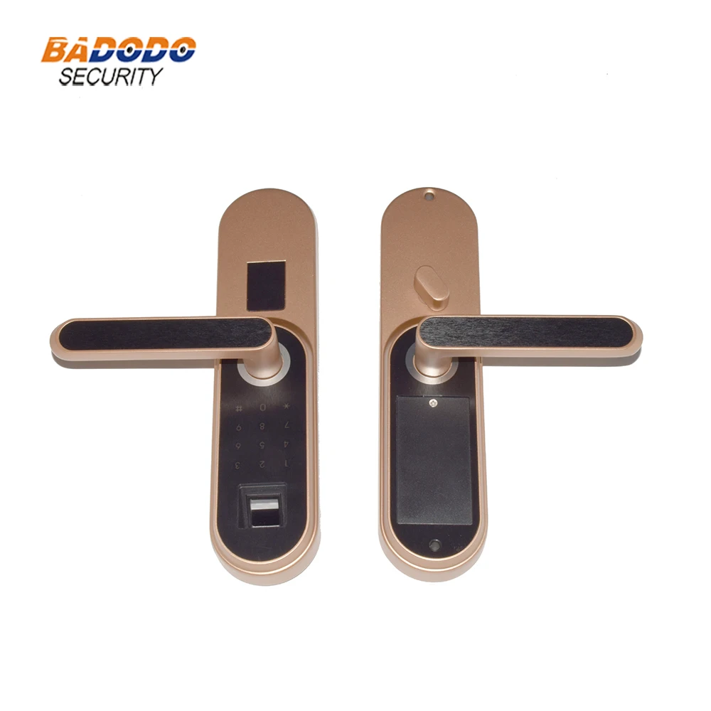 Цифровой электронный замок со сканером отпечатков пальцев дверной с паролем для