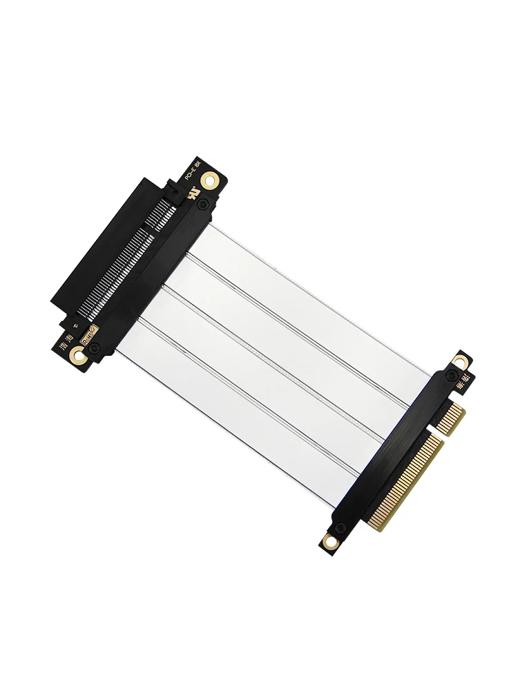 Серебристый PCI Express удлинитель кабеля Райзер PCIE 8X до слот PCI-E карта Райзера x8