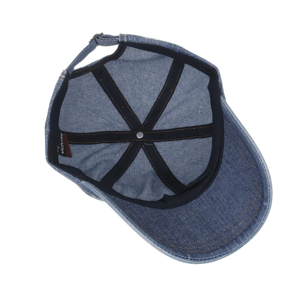 

Unisex Fashion Embroidered Denim Baseball Cap For Women And Men Topee Adjustable Snapback Hip Hop B-boy Hats Gorra Hombre 2019