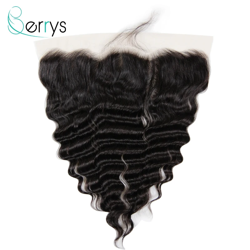 Berryshair 10A перуанские человеческие волосы 13x4 прозрачные кружевные фронтальные