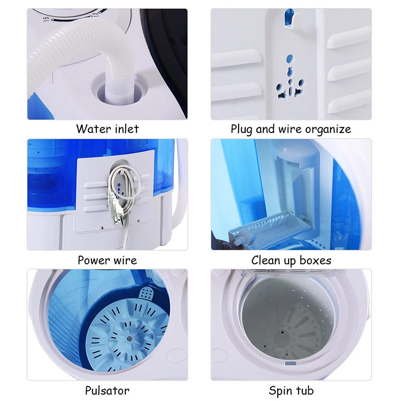 

Portable Compact Twin Tub Mini Washing Machine Condos Motor Homes RV's Camping Compact size Washing Machine