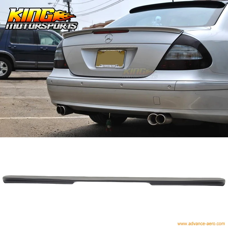 Подходит для 2002 2008 Mercedes Benz E Class W211 4Dr AMG Style Неокрашенный ABS спойлер багажника|spoiler