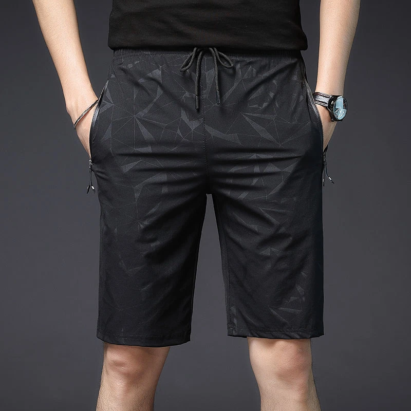 Шорты мужские компрессионные с карманами повседневные пляжные бермуды на молнии