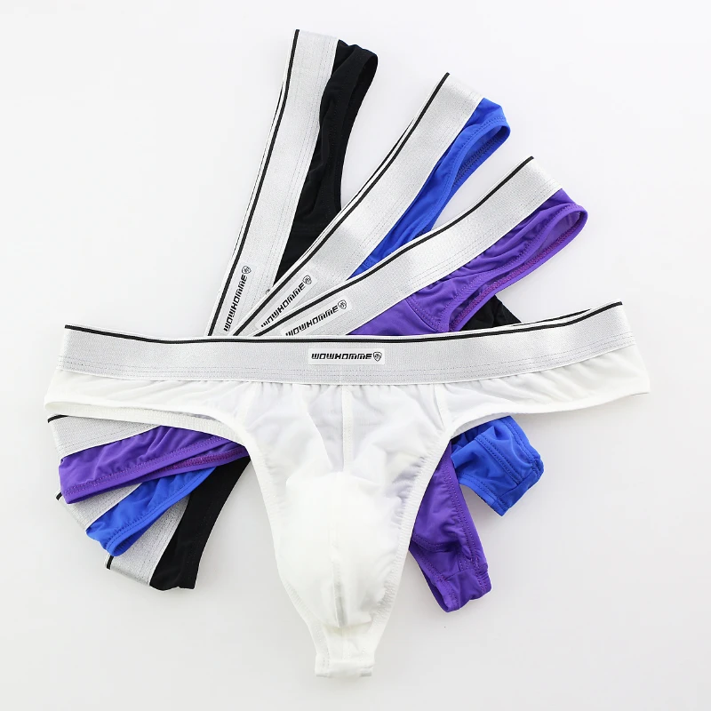 

AIIOU Sexy Mens Underwear Ultra Thin Thongs G Strings Sexy Translucent Gay Underwear Bikini Briefs T Back Thong Tanga Panties