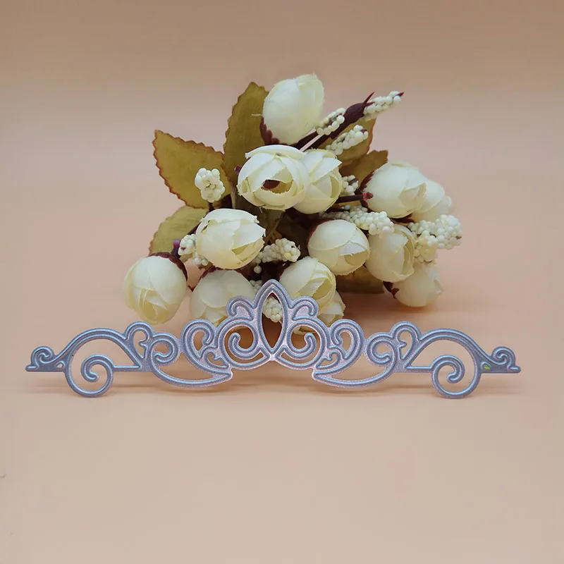 Кружевная односторонняя корона для рисования металлическая высечка новый