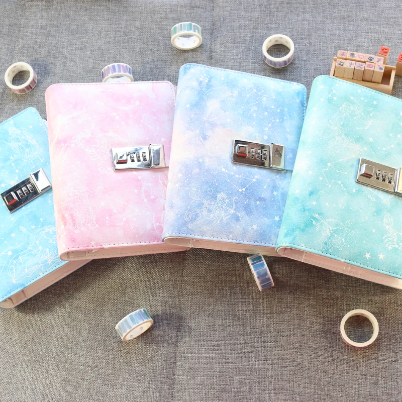 Милый кожаный ежедневник Domikee с созвездиями органайзер планировщик школьный