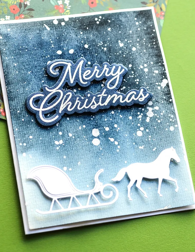 Металлические штампы с надписью &quotmerry Christmas" набор для высечки форма карточка