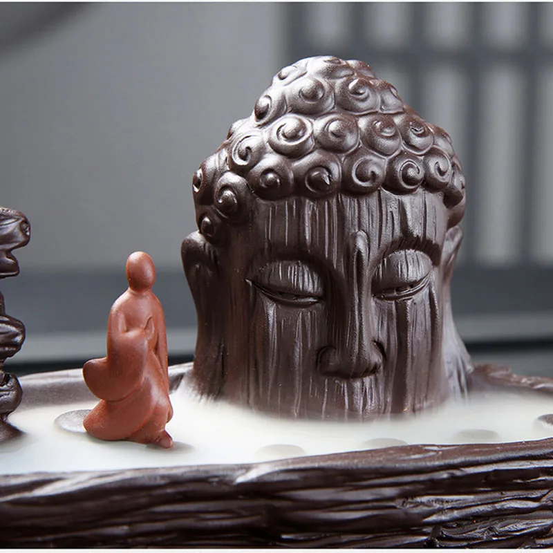 F фиолетовая Песочная Будда с обратным потоком ароматическая горелка