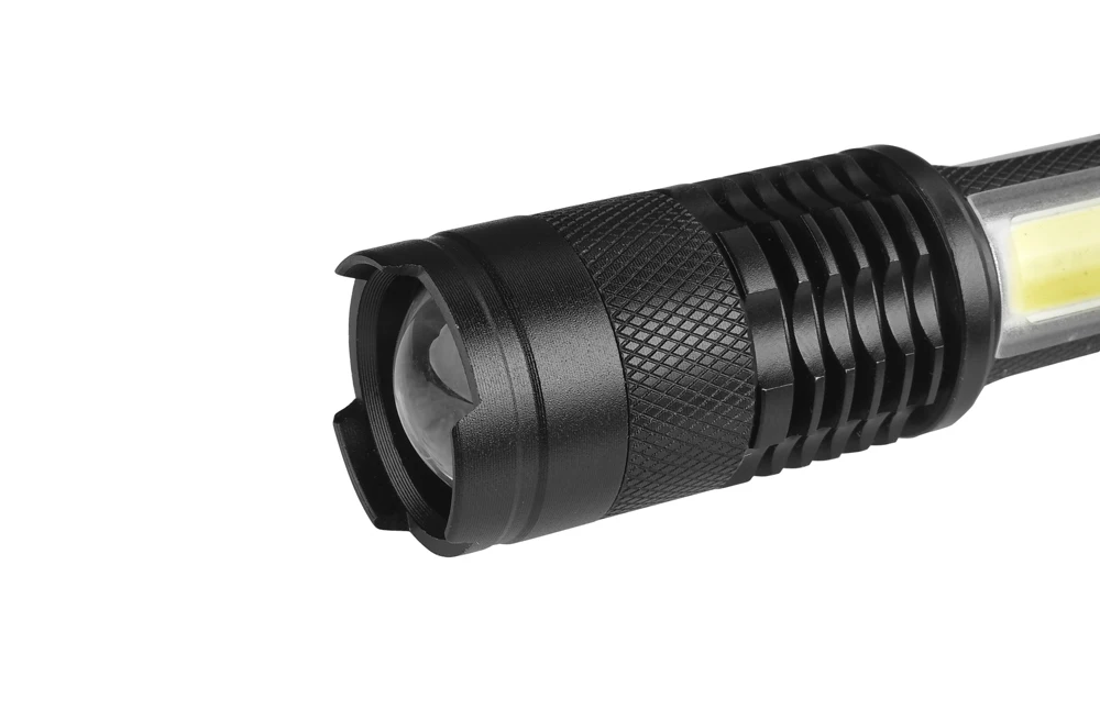 Мощный перезаряжаемый светодиодный фонарь XPE+ COB карманный мини-фонарик Penlight Spotlight Zoom фонарь Водонепроницаемый Аккумулятор AA 14500