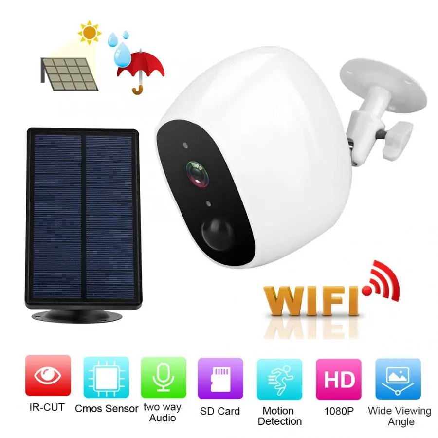 Wi-Fi 1080P HD IP67 водонепроницаемая камера ночного видения с двусторонней связью