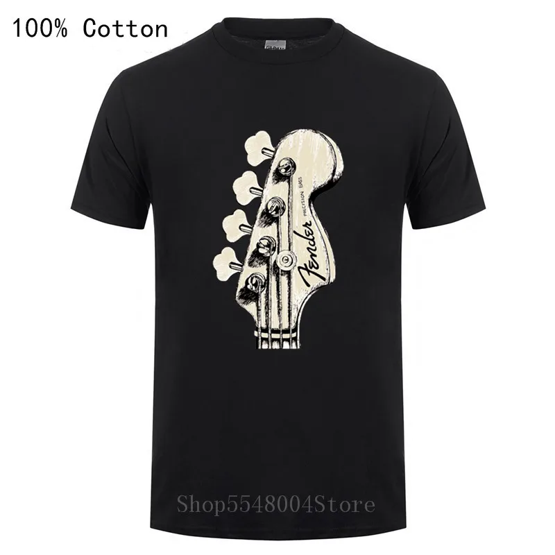Fashion Print Bass Guitar T Shirt Rock Hiphop Men's Funny T-Shirt Double Rhythm Electric Player Music Lovers Perfect Gift Tshirt