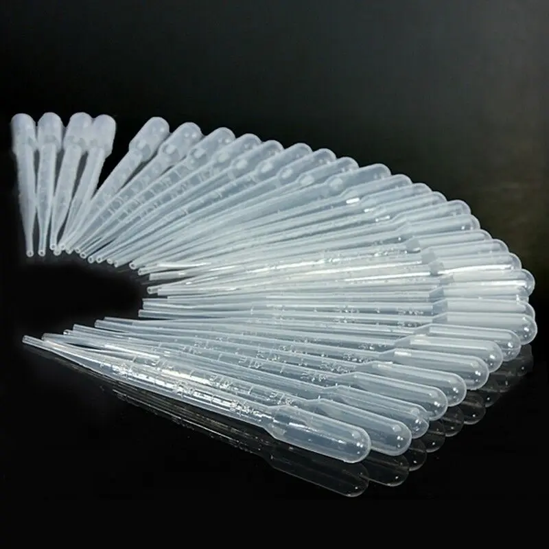 

25 / 50 / 100pcs 2 / 3 / 5ml Multifunctional Disposable Dropper Transparent Pipette Transfer Scale Pipette Laboratory Supplies