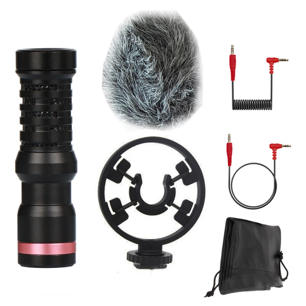 

Video Professional Microphone Recording Bracket Video 3.5mm Condenser Mic Camera Recording Microphone Mic