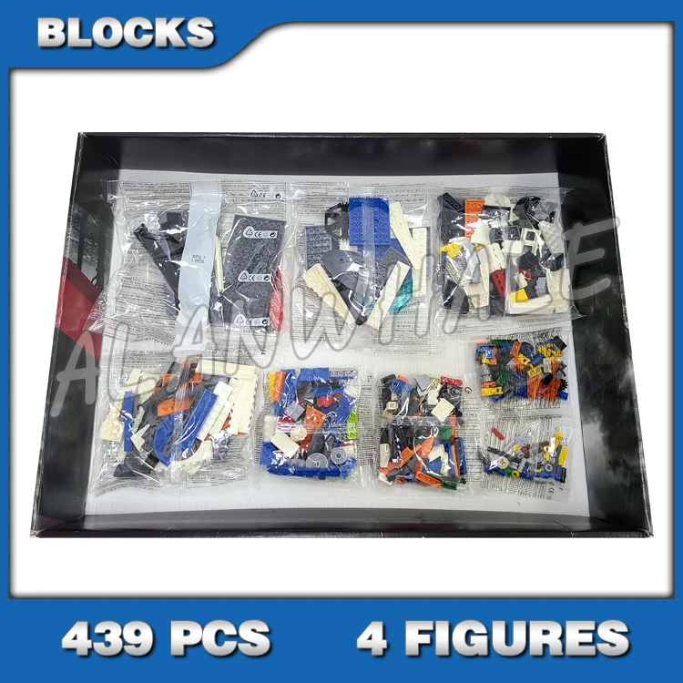 

439pcs Coast Guard Police Heavy-Duty Rescue Helicopter Lighthouse City 10754 Model Building Blocks Toys Compatible with Bricks