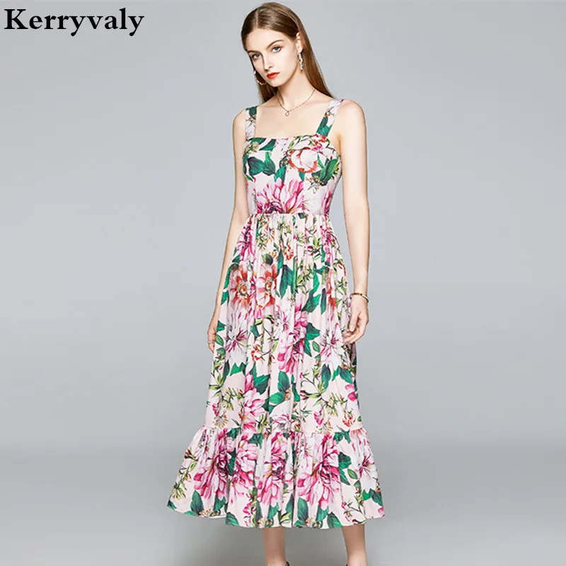 

Женское богемное платье без бретелек, элегантное пляжное платье с цветочным принтом, лето 2022