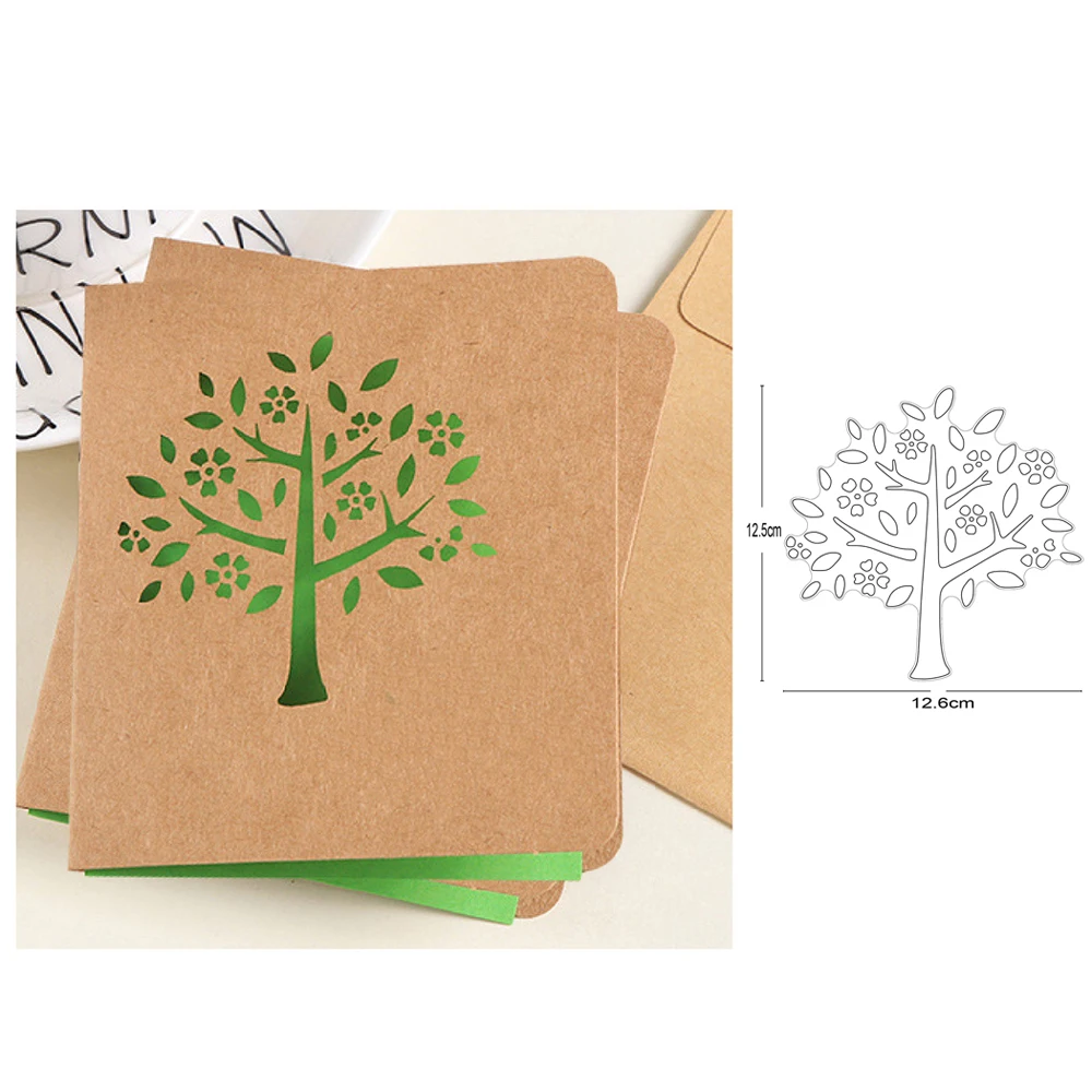 

metal cutting dies big tree leaves die mould decoration Scrapbook paper card craft knife blade punch stencils dies