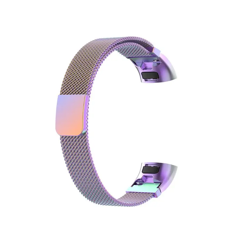 Colorful Магнитный ремешок для часов из нержавеющей стали для huawei Band 3/Band 3 Pro TER-B09 TER-B29 браслет - Цвет: Colorful