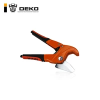 deko pvc pipe plumbing tube plastic hose cutter pliers tool ratcheting type cutter