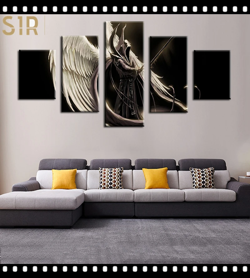 

Anime Movie Posters Wall Art 5 Pieces Canvas Painting Poster Pictures Home Decor Living Room HD Printed Poster Wall Painting