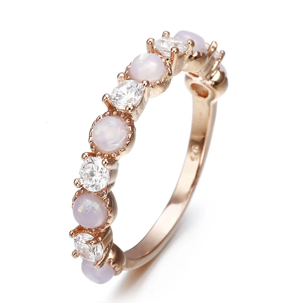 Doreen Box элегантное бледно-розовое стразы кольцо Женское Обручальное обручальное