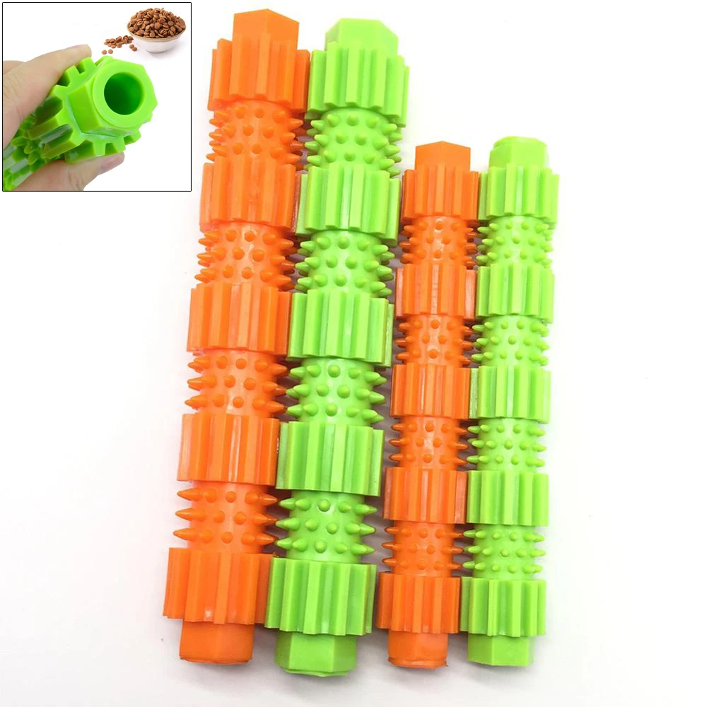 

Bite Resistant Rubber Stick Pet Chew Toys Cat Puppy Teeth Cleaning Toothbrush Dogs Food Dispensing Training Toy