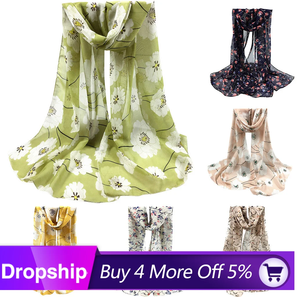 Модный шарф для женщин женский с листьями шелковый шаль путешествий шарфы из