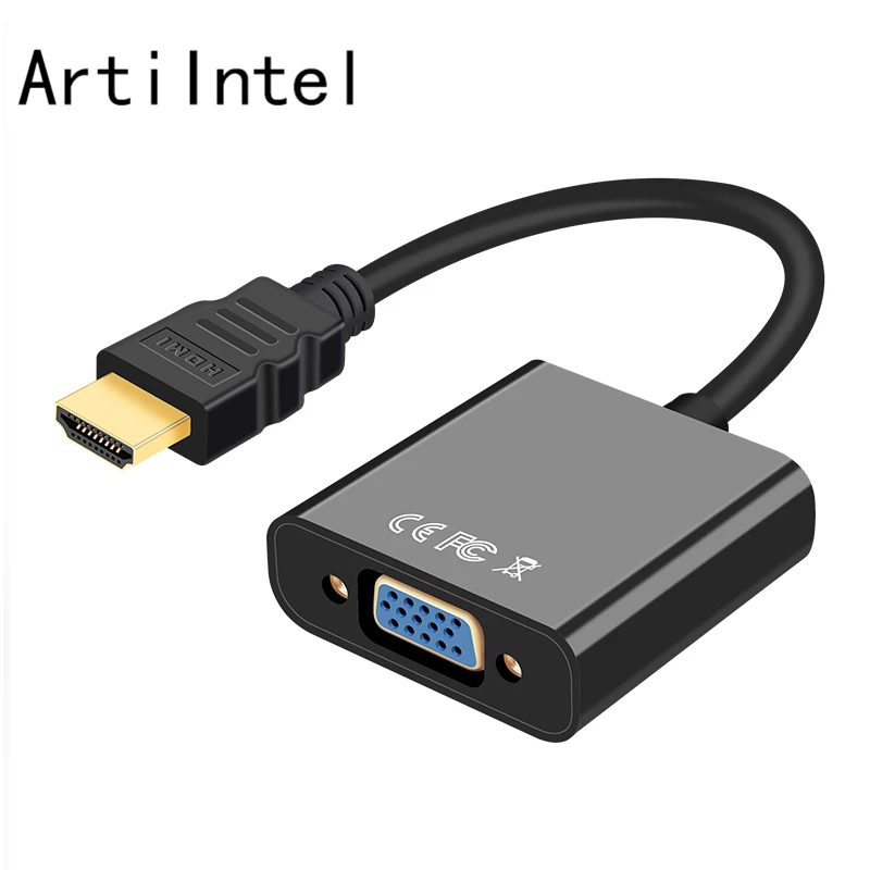HDMI к VGA конвертер папа женскому 1 4 версия HD кабель адаптер для ПК ноутбук планшет