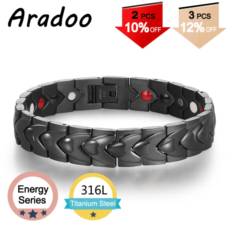 

Магнитный браслет ARADOO для браслета, браслет с застежкой, корейский браслет из нержавеющей стали, мужской браслет, праздничный подарок, мета...