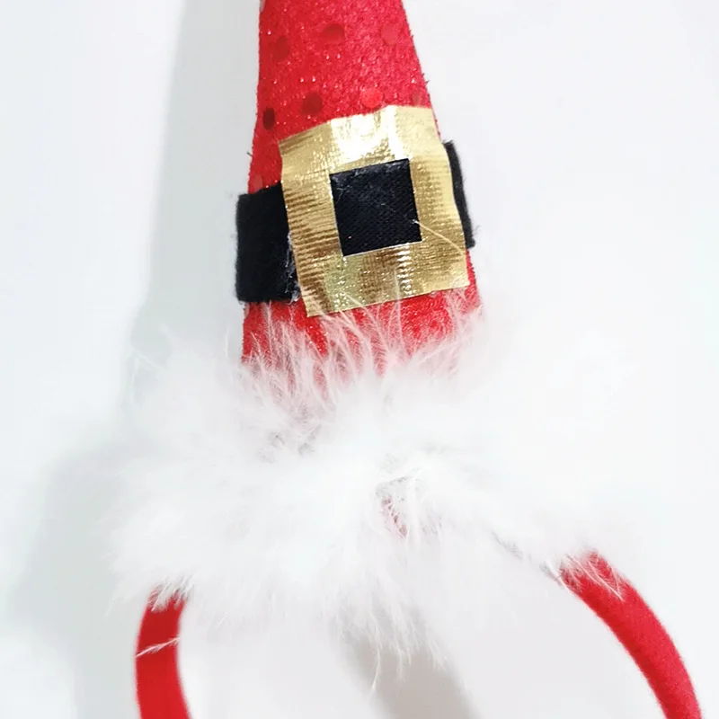 Рождественские головные повязки на голову женские для волос с перьями украшения