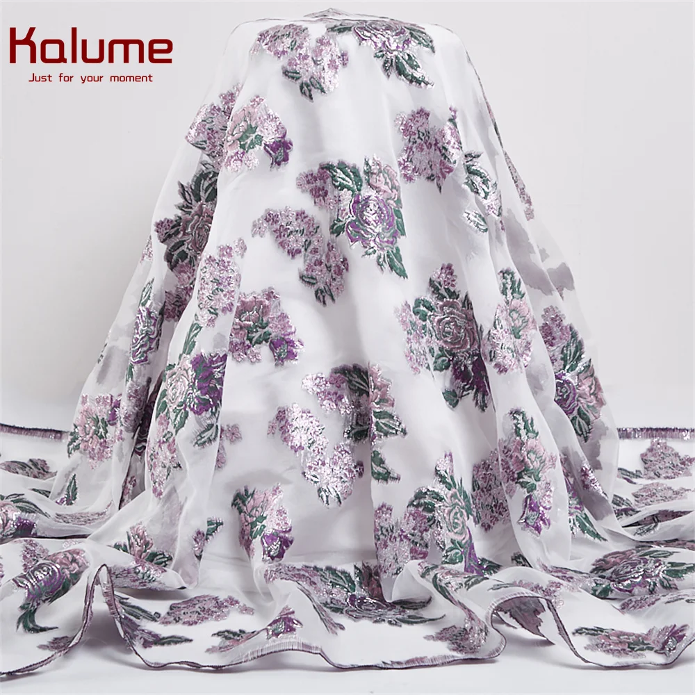 

Kalume 2021 последняя парча кружевная ткань с цветами Африканский Жаккард кружева высокого качества в нигерийском стиле с позолотой кружевная ткань для платья H2505