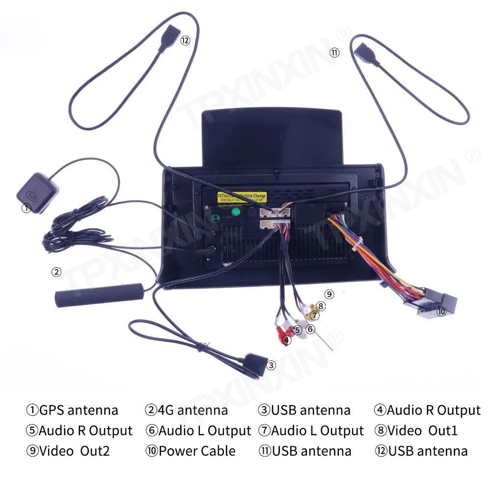 저렴한 도요타 RAV4 2019 2020 안드로이드 10.0 무선 카플레이 터치 스크린 범용 스테레오 수신기 128G 자동차 라디오 MP3 플레이어 라디오