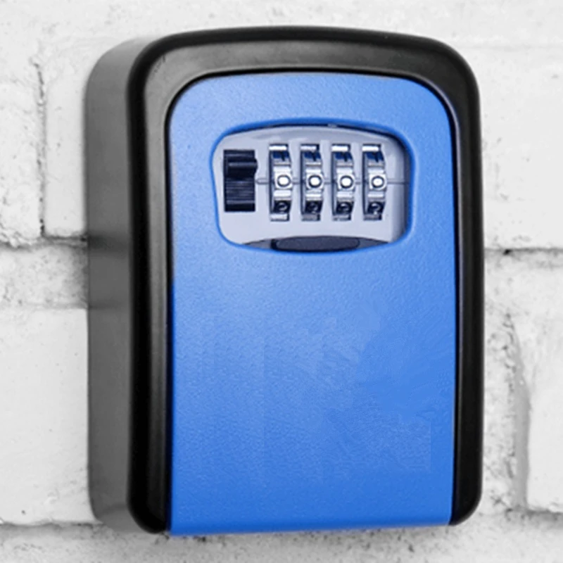 Настенный ящик для хранения ключей 4 значный комбинированный сейф с кодом пароля