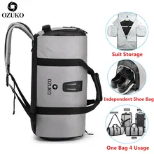 OZUKO костюм многофункциональная сумка для хранения мужской костюм дорожная сумка большой емкости водонепроницаемый вещевой мешок для поездки ручная багажная сумка
