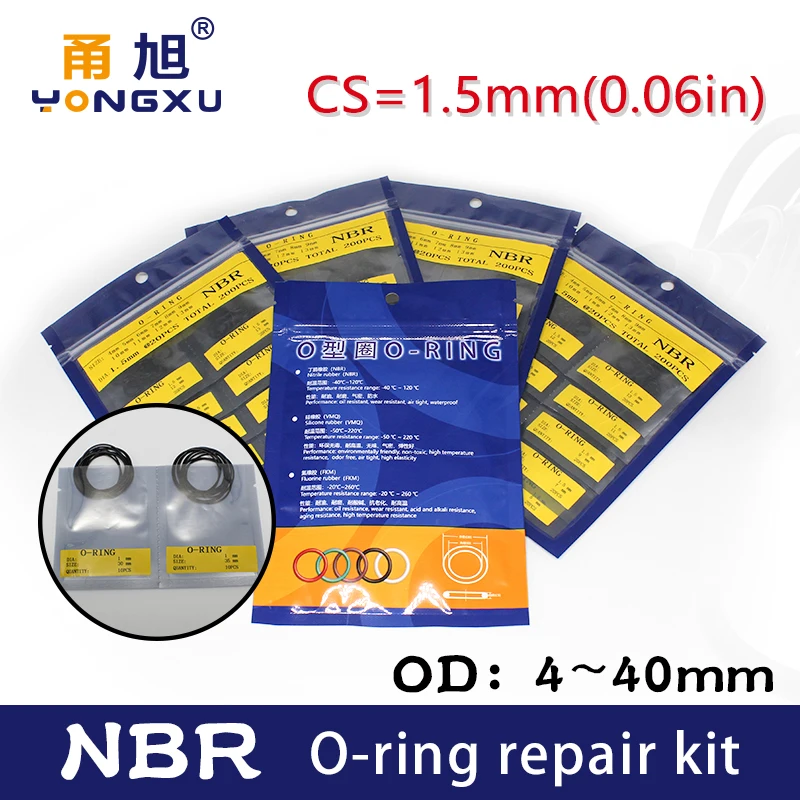 Уплотнительное кольцо NBR CS1.5mm
