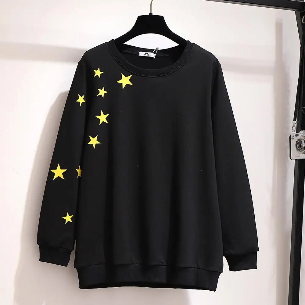 2XL 6XL плюс размер Осенняя Женская Толстовка Зимние толстовки хлопок Повседневный