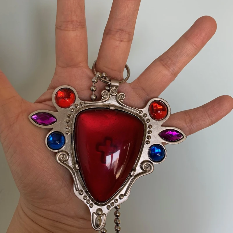JoJo's Bizarre Adventure Red Stone of Aja Kars Necklace Pendant - Big Anime Cosplay Prop 9cm image 4