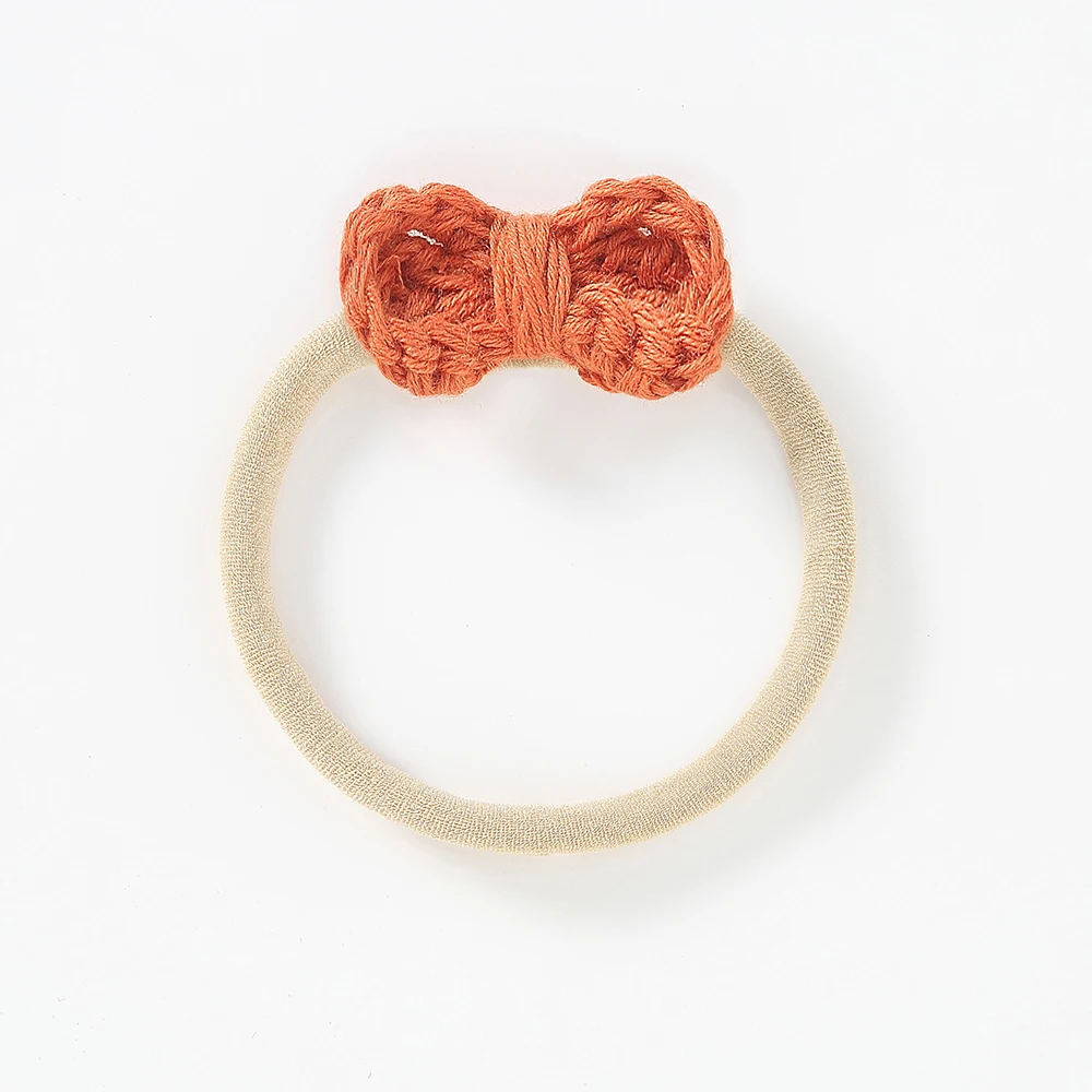 Diadema con Orejas de conejo para beb&eacute;, lazo de lana, flor, cinta el&aacute;stica, diademas para ni&ntilde;a, turbante para ni&ntilde;o, conjunto de accesorios para el cabello-5
