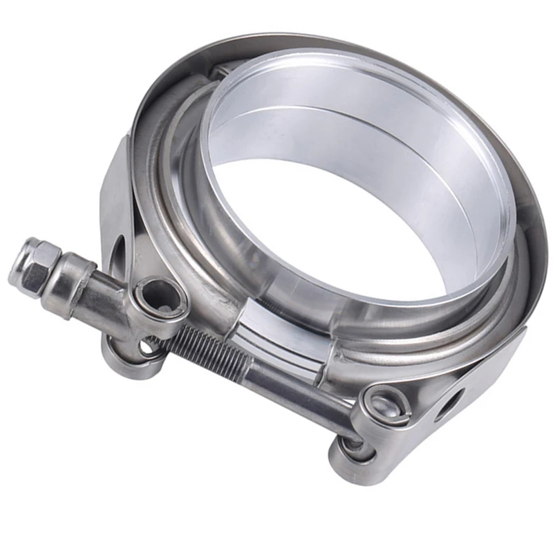 

2" 2.5" 3" 3.5" 4" Stainless Steel Car V-band Male Female Exhaust Flange Vband Clamps V band Clamp Kit 1.5 2.5 3 Inch Clip