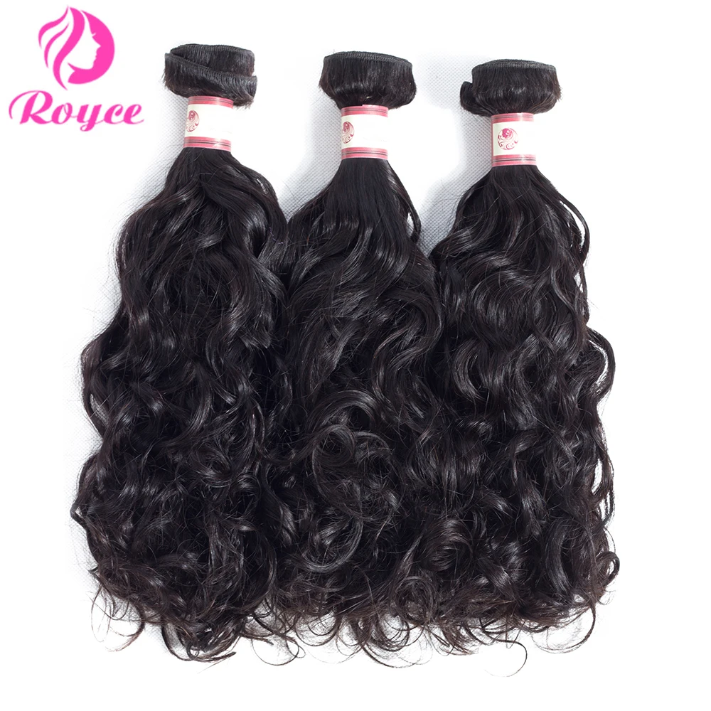 

Brazilian Hair Extensions Water Wave Bundles Human Hair Weaves Natural Color Unprocessed Virginity Hair 1/3/4 Bundle Deals Weave